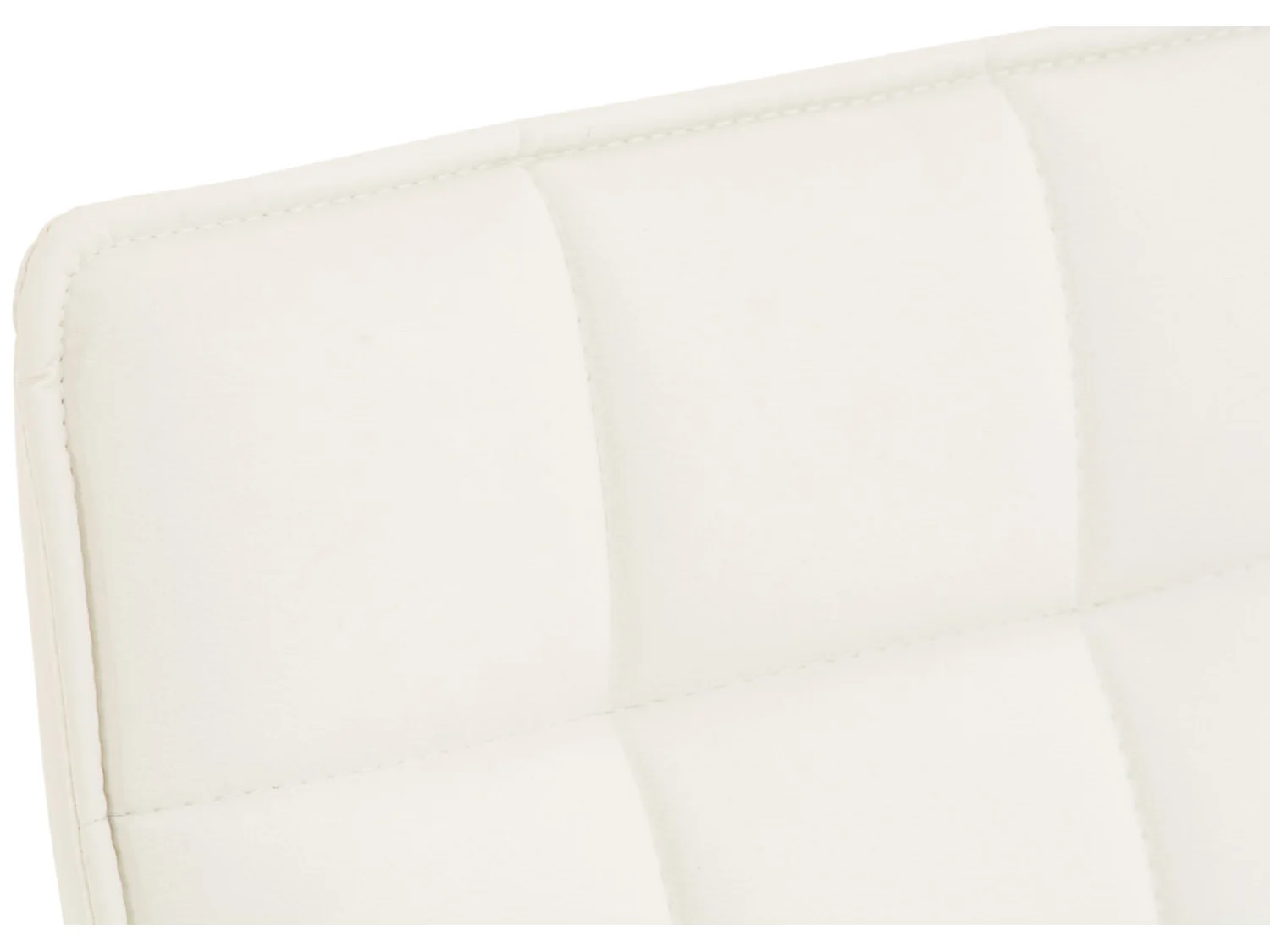Set De 2  Silla de comedor - Simil cuero & cromo - Blanco - Peking
