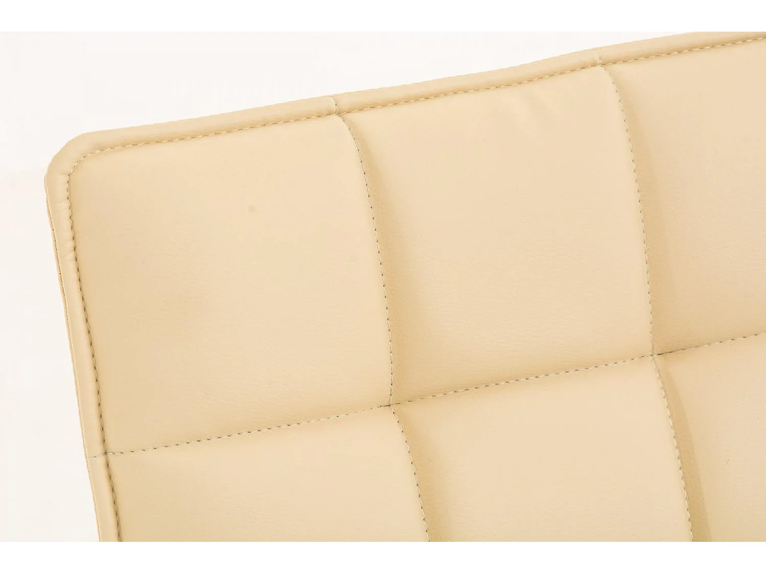 chaise salle à manger - Similicuir & Noir - Crème - Peking