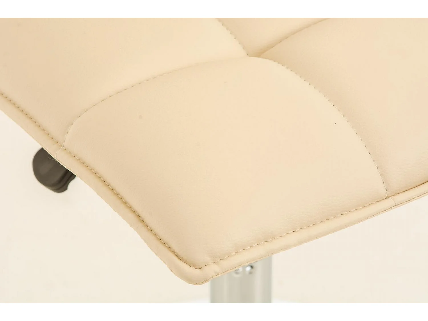 chaise salle à manger - Similicuir & Noir - Crème - Peking