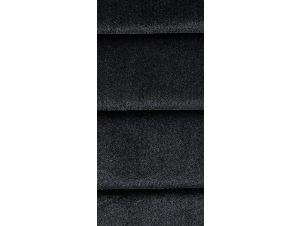 Lot de 4  chaise salle à manger - Velours - Noir - Mayfair