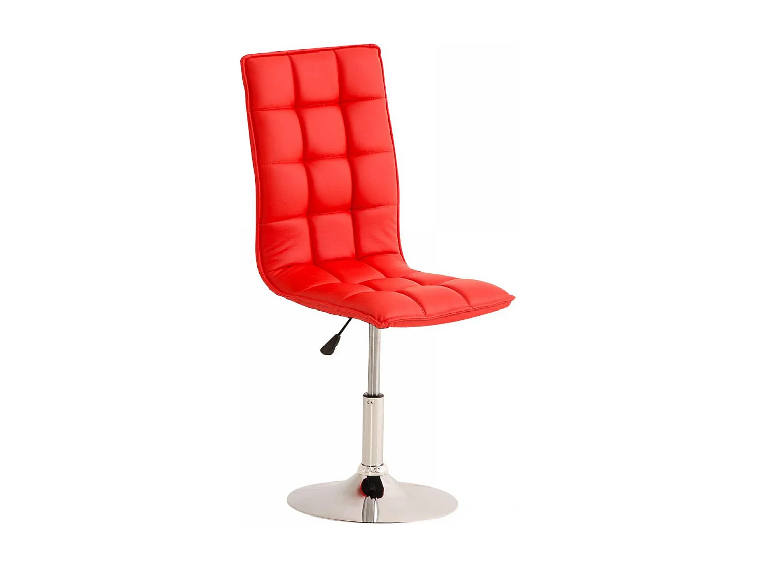 Eetkamerstoelen - Kunstleer & zwart - rood - Peking
