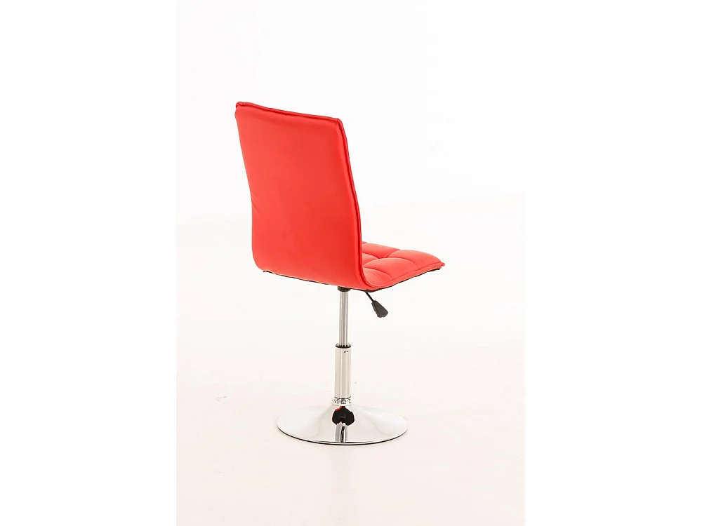 Eetkamerstoelen - Kunstleer & zwart - rood - Peking