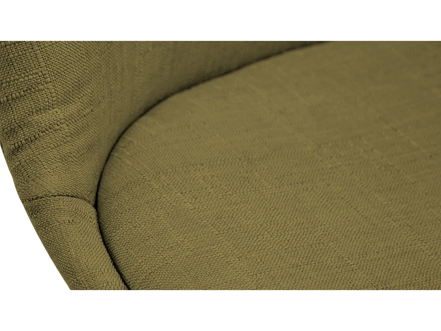 chaise salle à manger - Tissu & Blanc - Vert - Borneo