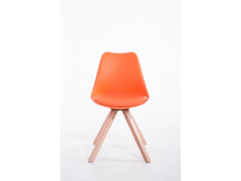 chaise salle à manger - Similicuir & Nature - Orange - Toulouse