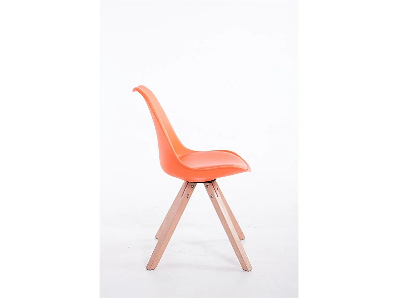 chaise salle à manger - Similicuir & Nature - Orange - Toulouse