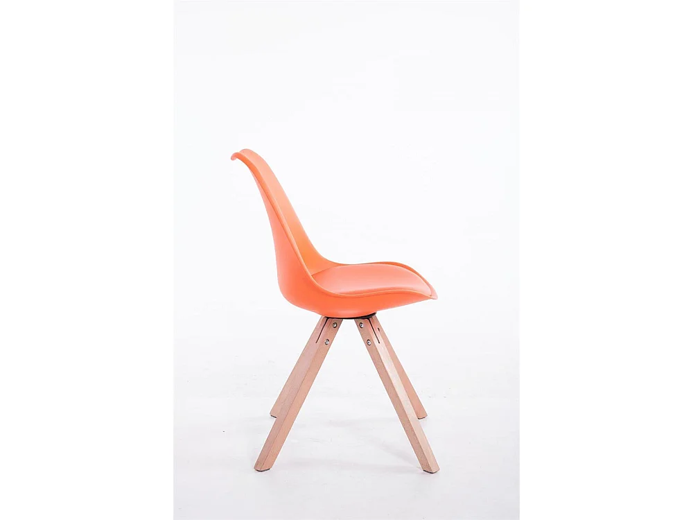chaise salle à manger - Similicuir & Nature - Orange - Toulouse