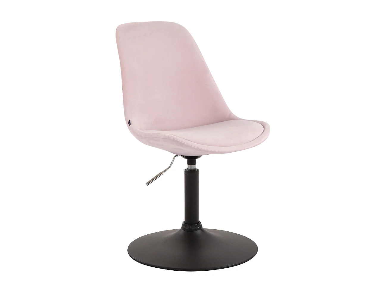 chaise salle à manger - Velours & Noir - Rose - Maverick