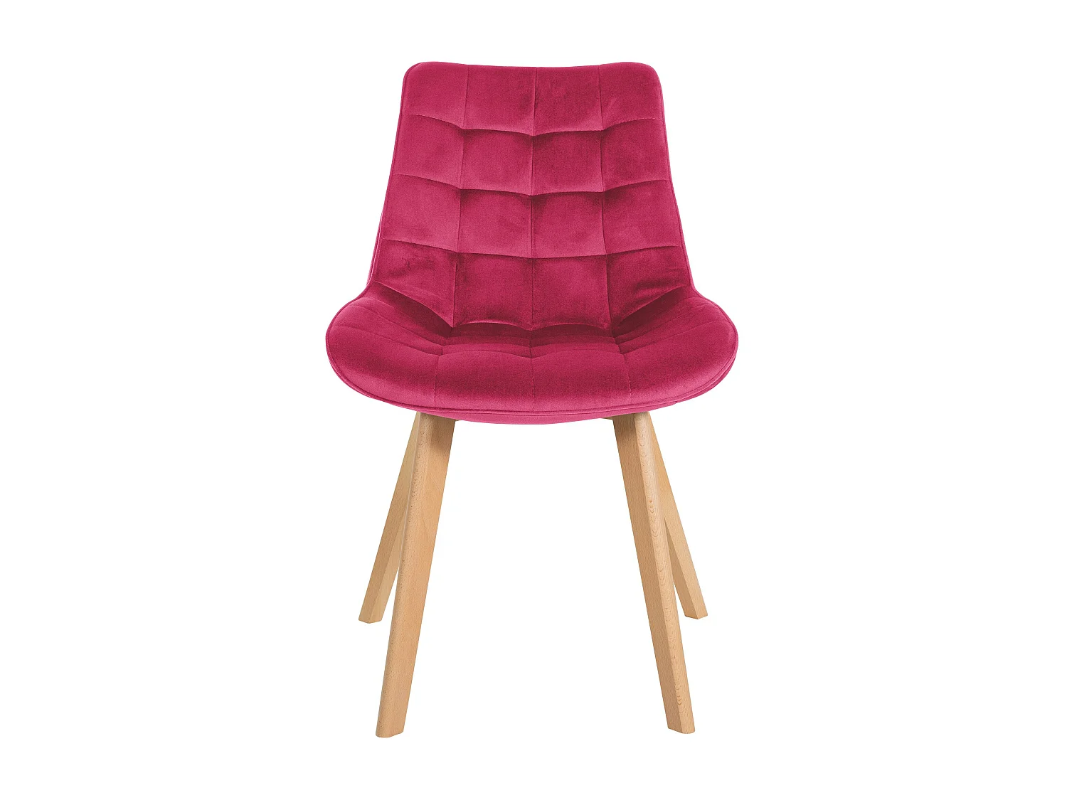 Eetkamerstoelen - Fluweel & zwart - rood - Brook