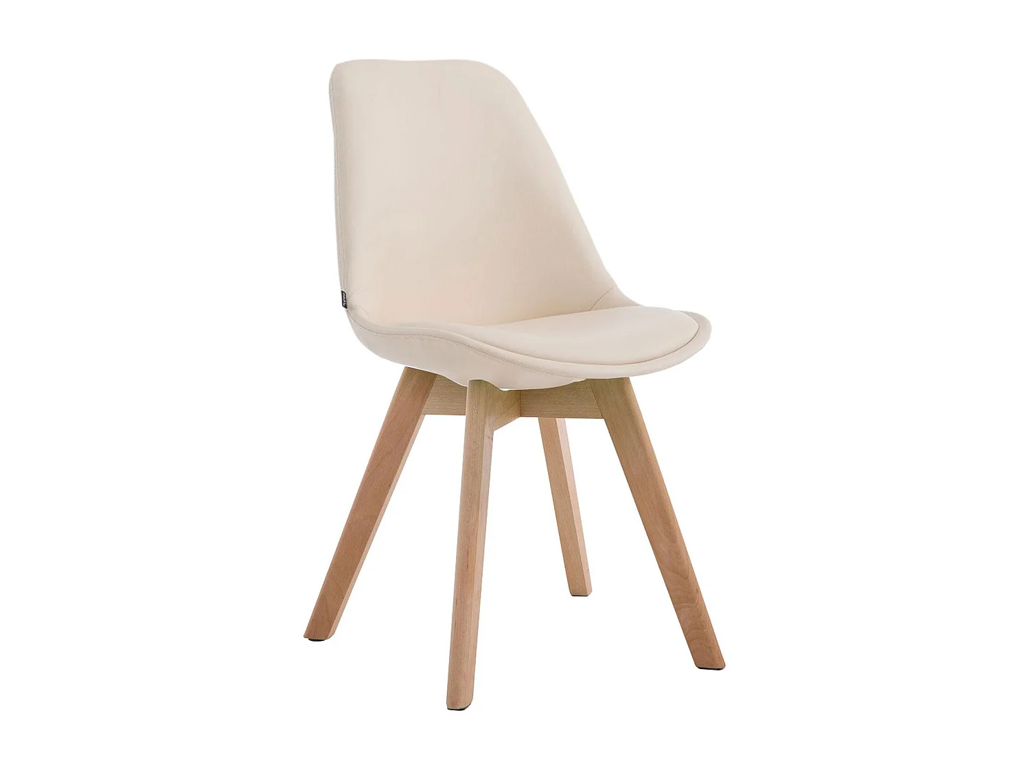 Eetkamerstoelen - Kunstleer & natura - creme - Manado