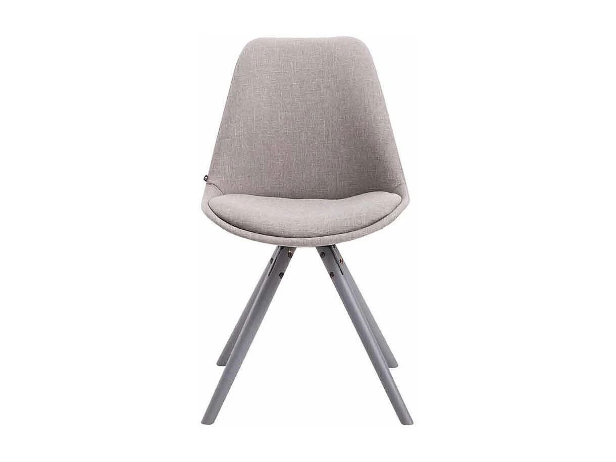 chaise salle à manger - Tissu & Gris - Gris - Toulouse