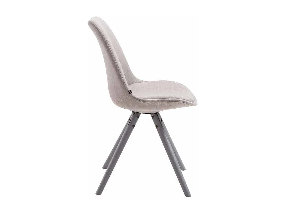 chaise salle à manger - Tissu & Gris - Gris - Toulouse