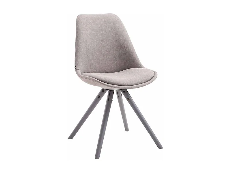 chaise salle à manger - Tissu & Gris - Gris - Toulouse