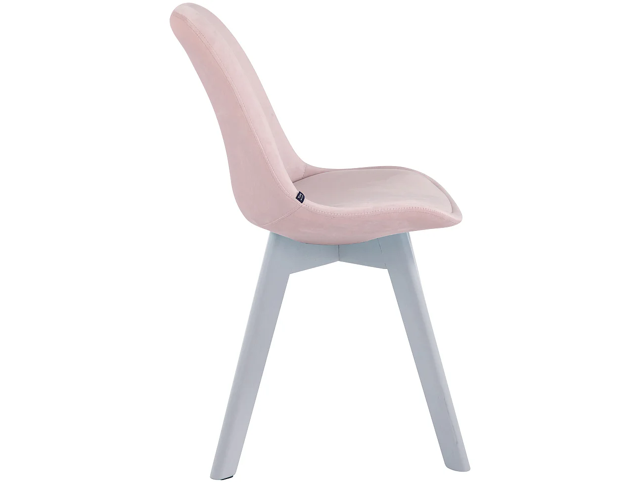 Eetkamerstoelen - Fluweel & wit - roze - Borneo