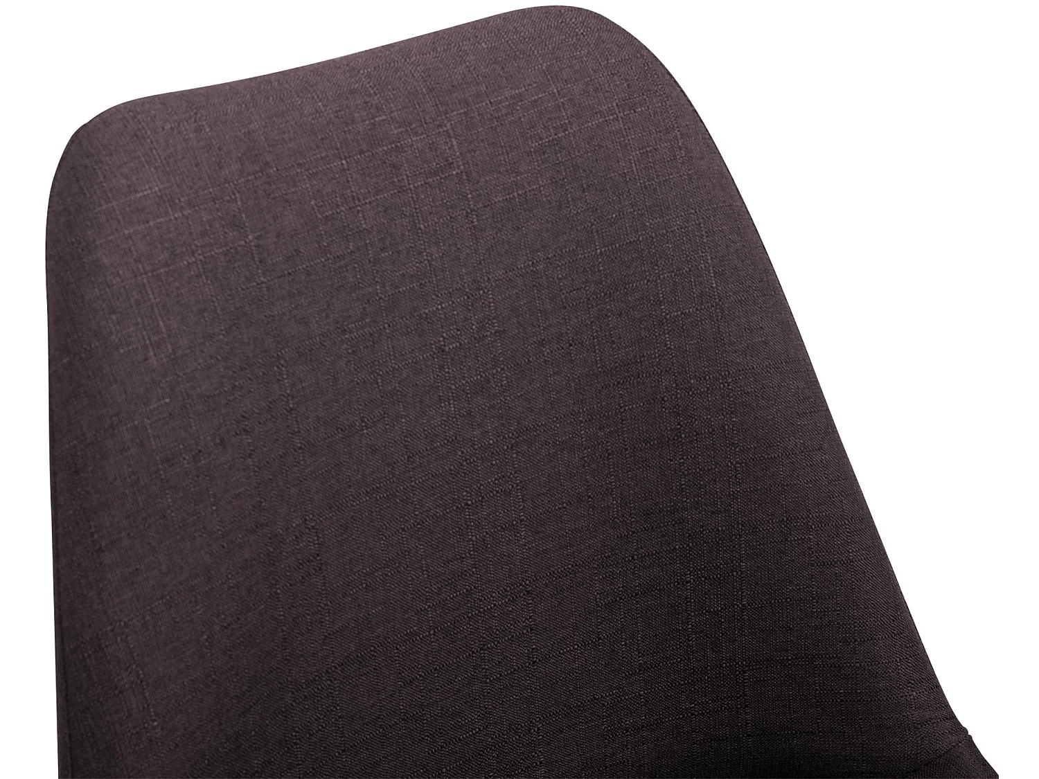 chaise salle à manger - Tissu & Noir - Marron - Maverick