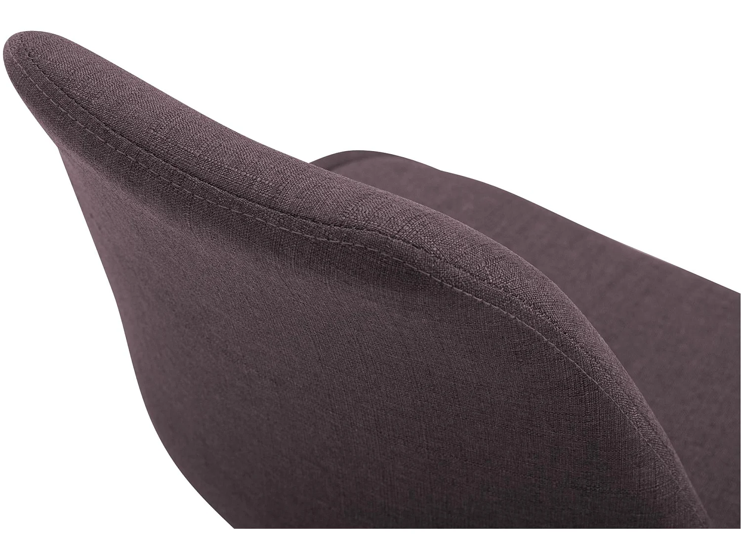 chaise salle à manger - Tissu & Noir - Marron - Maverick