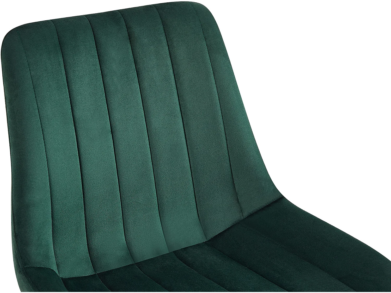 Lot de 2  chaise salle à manger - Velours & Blanc - Vert - Rahden