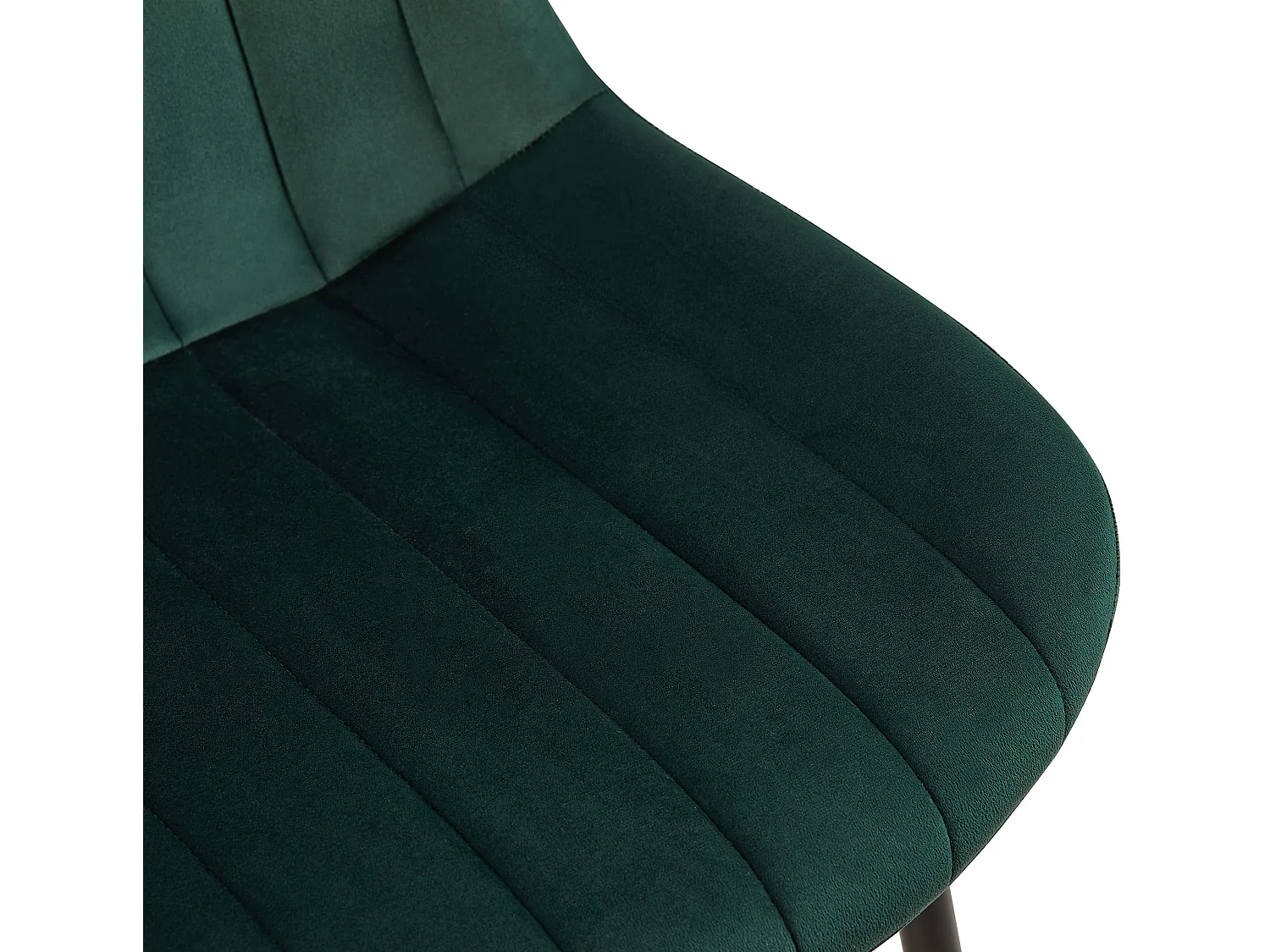 Lot de 2  chaise salle à manger - Velours & Blanc - Vert - Rahden