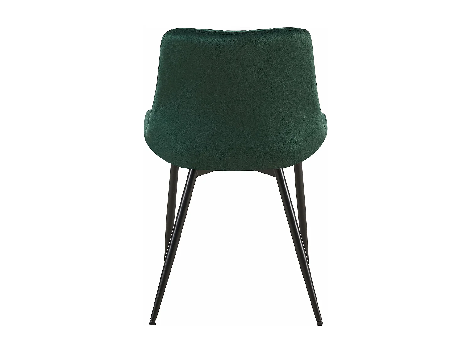 Lot de 2  chaise salle à manger - Velours & Blanc - Vert - Rahden