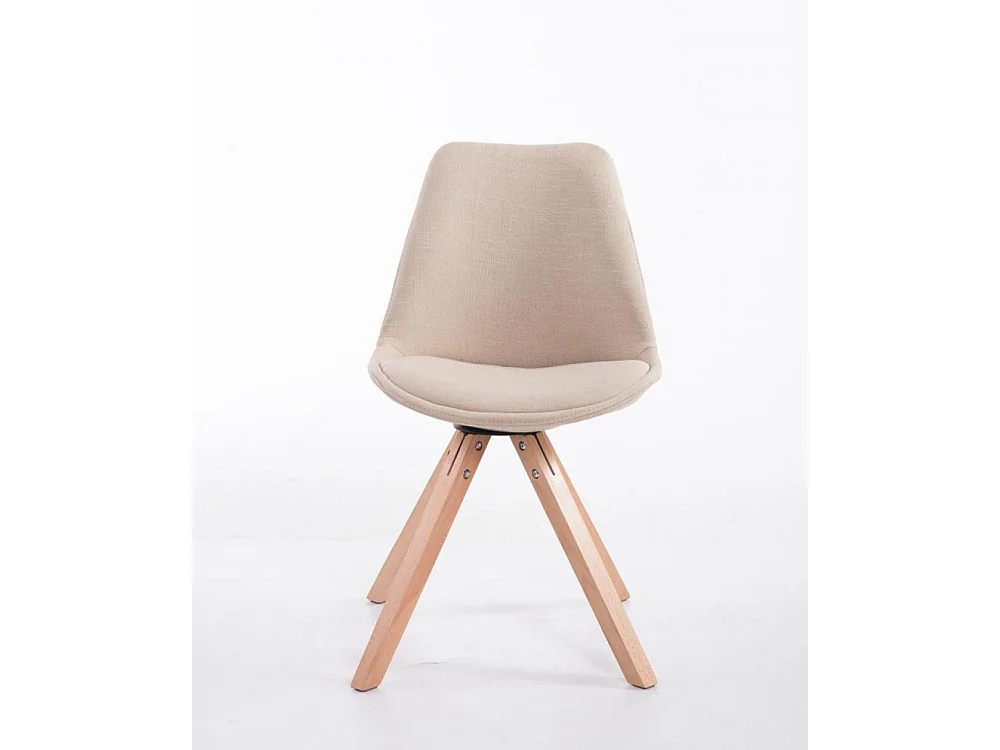 Eetkamerstoelen - Stof & natura - creme - Toulouse