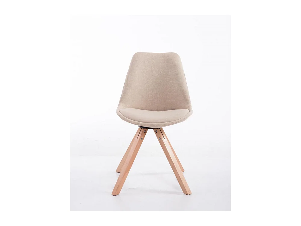 Esszimmerstuhl - Stoff & natura - creme - Toulouse