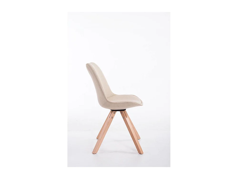 Esszimmerstuhl - Stoff & natura - creme - Toulouse
