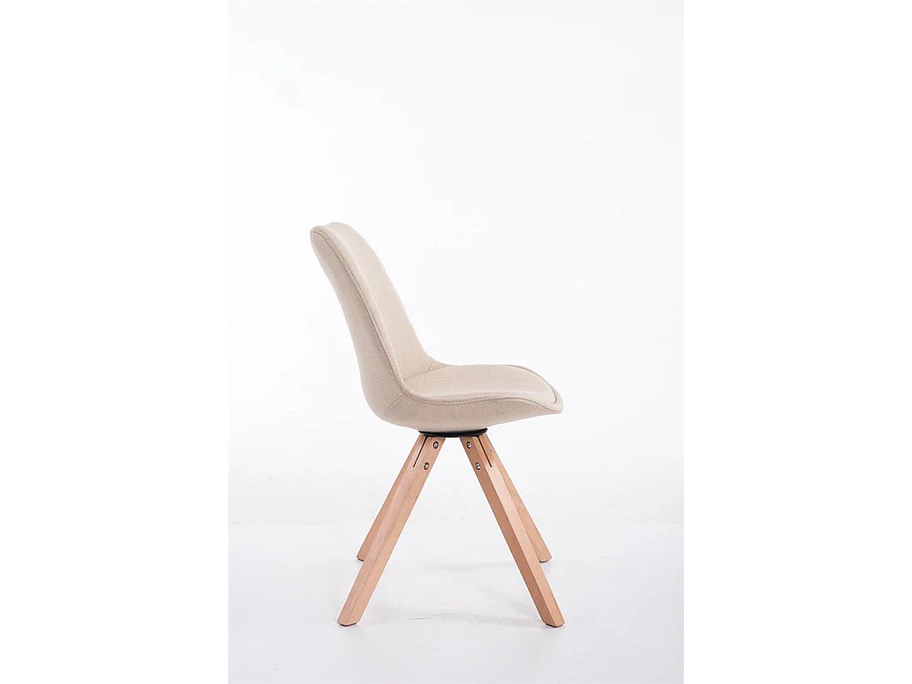 Esszimmerstuhl - Stoff & natura - creme - Toulouse