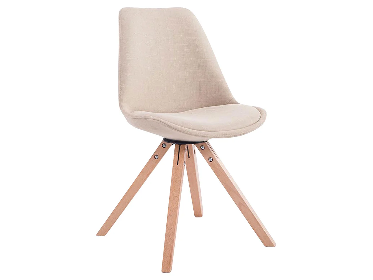 chaise salle à manger - Tissu & Nature - Crème - Toulouse