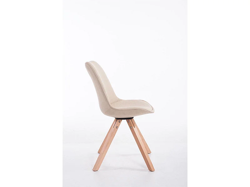 chaise salle à manger - Tissu & Nature - Crème - Toulouse
