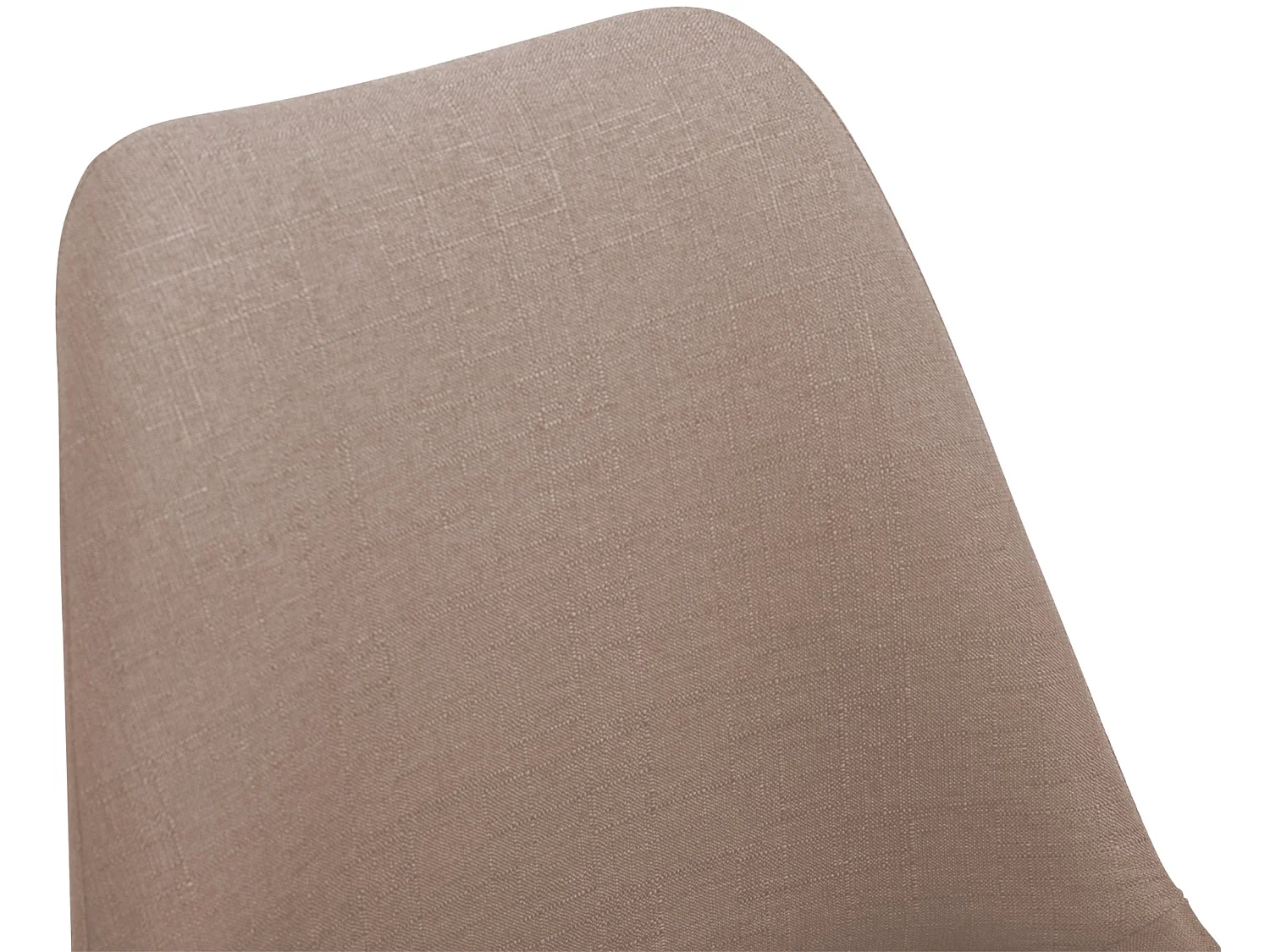 chaise salle à manger - Tissu & Noir - Taupe - Maverick