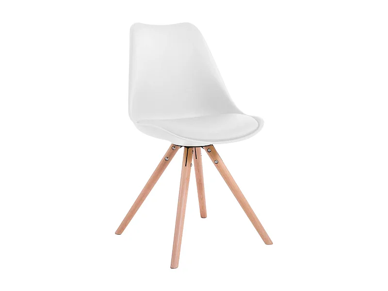 chaise salle à manger - Similicuir & Nature - Blanc - Toulouse