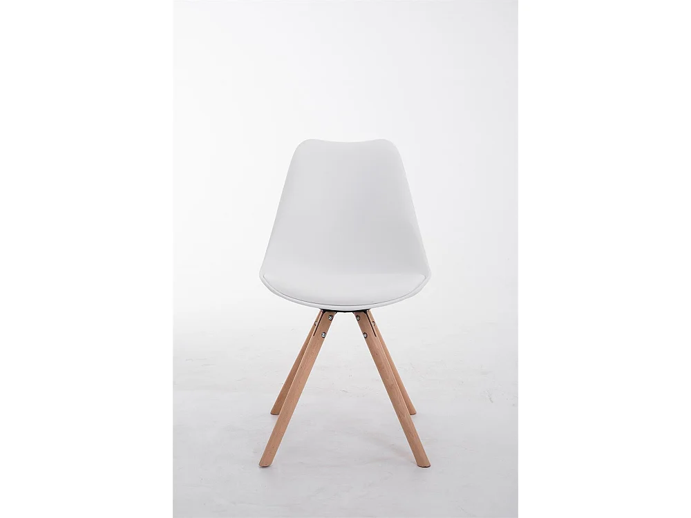 chaise salle à manger - Similicuir & Nature - Blanc - Toulouse