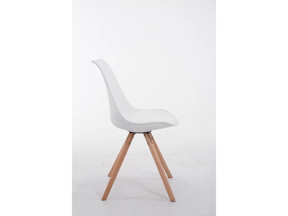 chaise salle à manger - Similicuir & Nature - Blanc - Toulouse