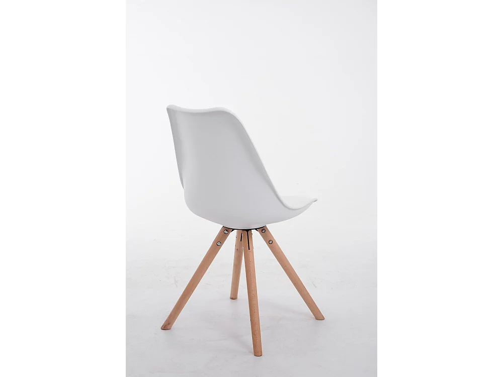 chaise salle à manger - Similicuir & Nature - Blanc - Toulouse