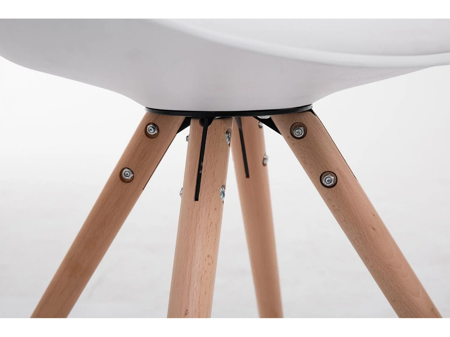 chaise salle à manger - Similicuir & Nature - Blanc - Toulouse