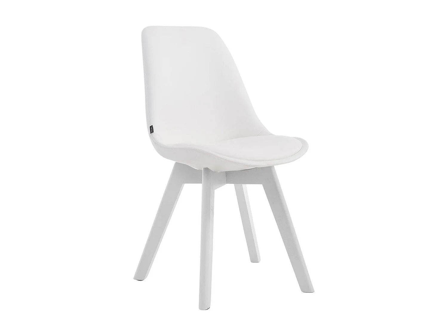 Eetkamerstoelen - Kunstleer & wit - wit - Manado