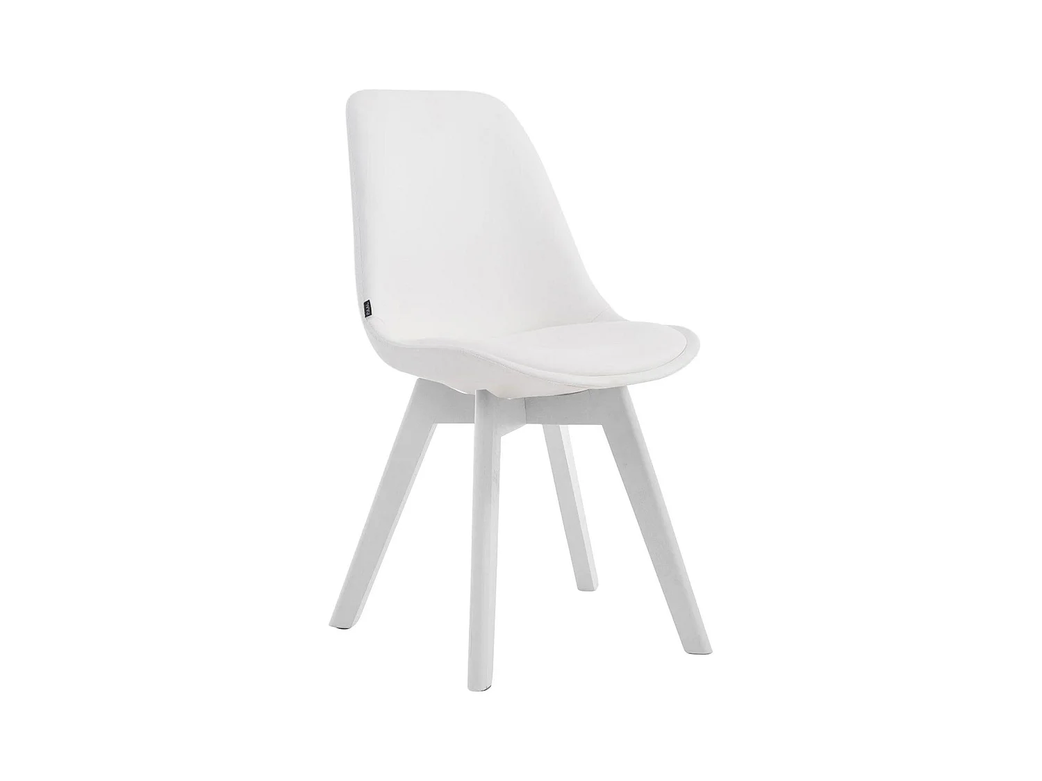 chaise salle à manger - Similicuir & Blanc - Blanc - Manado