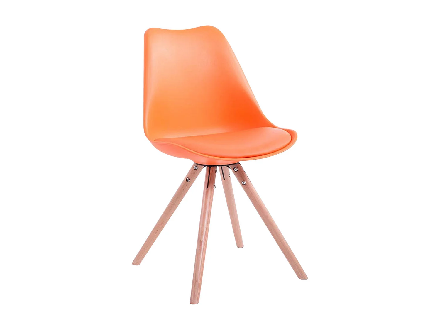 chaise salle à manger - Similicuir & Nature - Orange - Toulouse