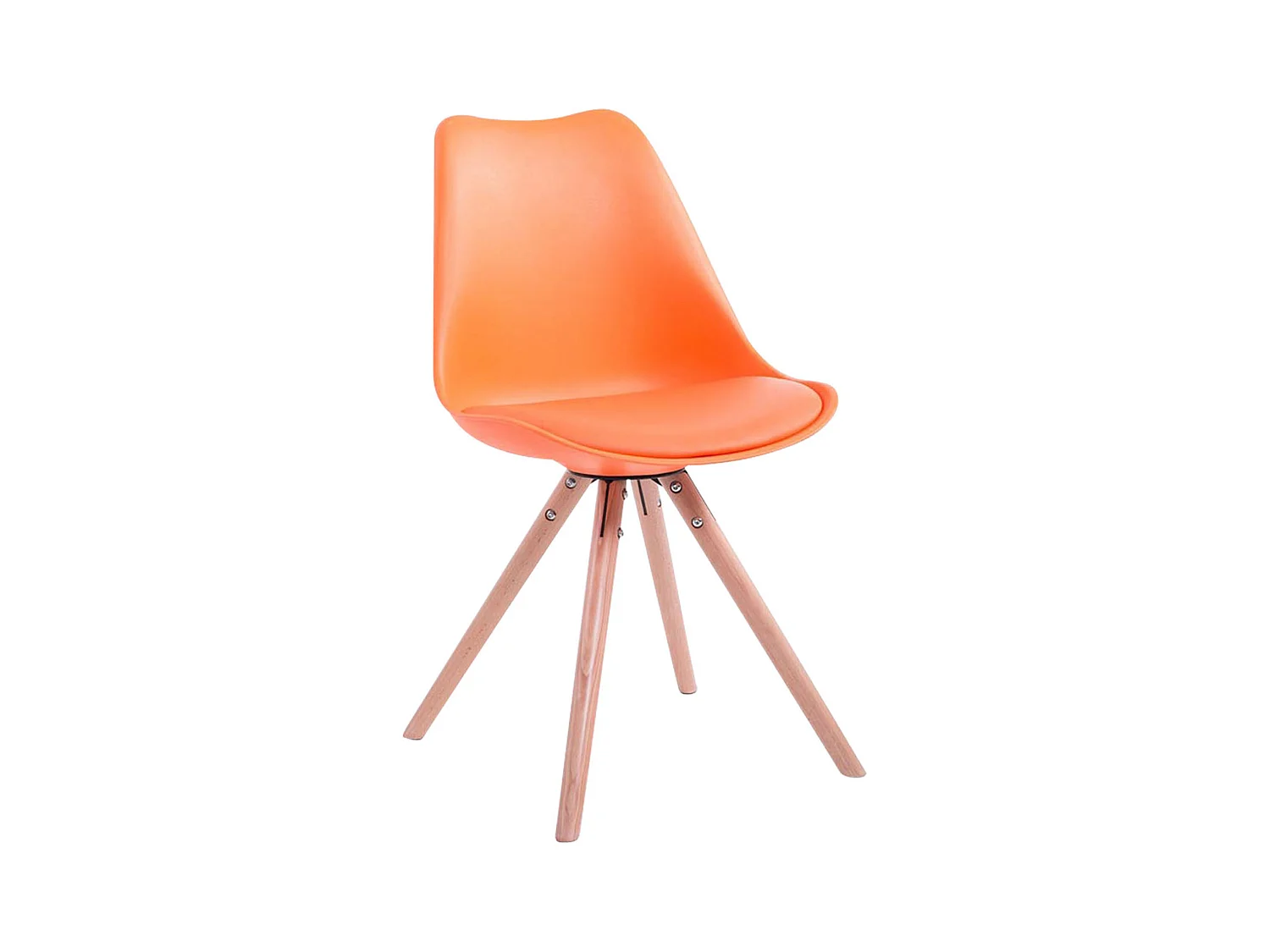 chaise salle à manger - Similicuir & Nature - Orange - Toulouse