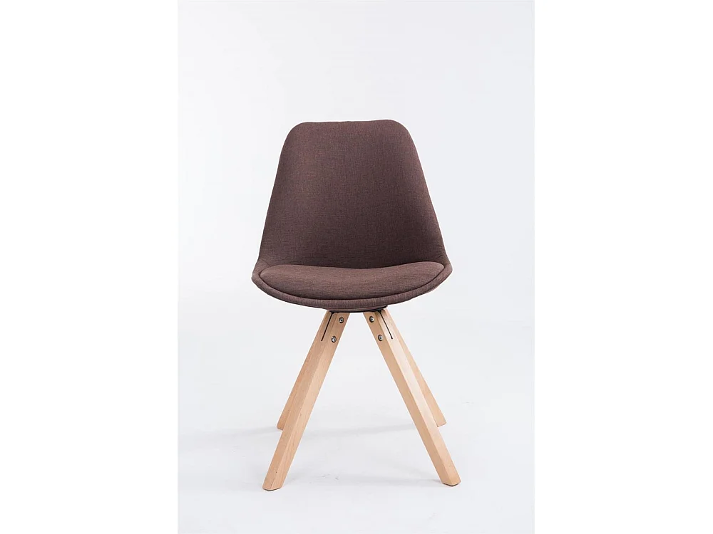 Eetkamerstoelen - Stof & natura - bruin - Toulouse