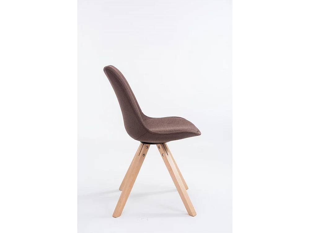 Eetkamerstoelen - Stof & natura - bruin - Toulouse