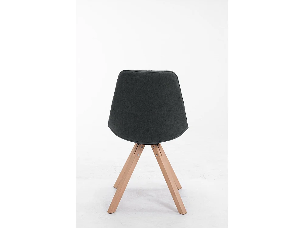 Eetkamerstoelen - Stof & natura - donkergrijs - Toulouse