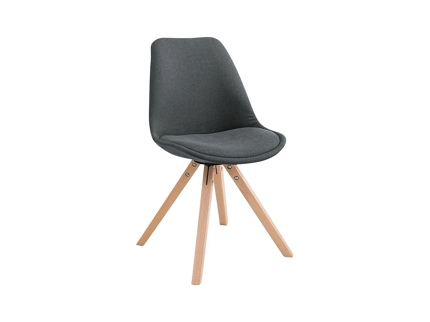 chaise salle à manger - Tissu & Nature - Gris foncé - Toulouse
