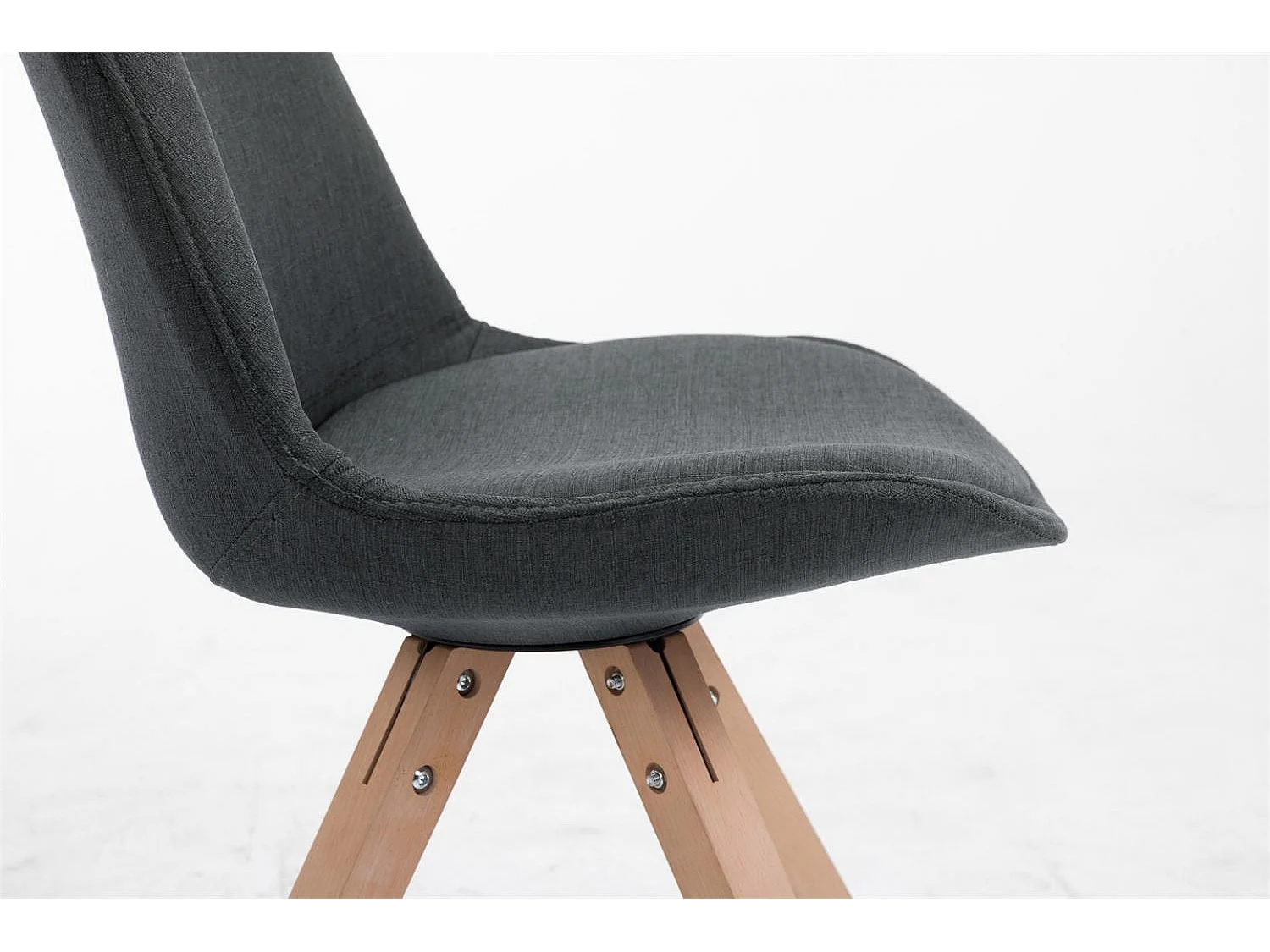 chaise salle à manger - Tissu & Nature - Gris foncé - Toulouse