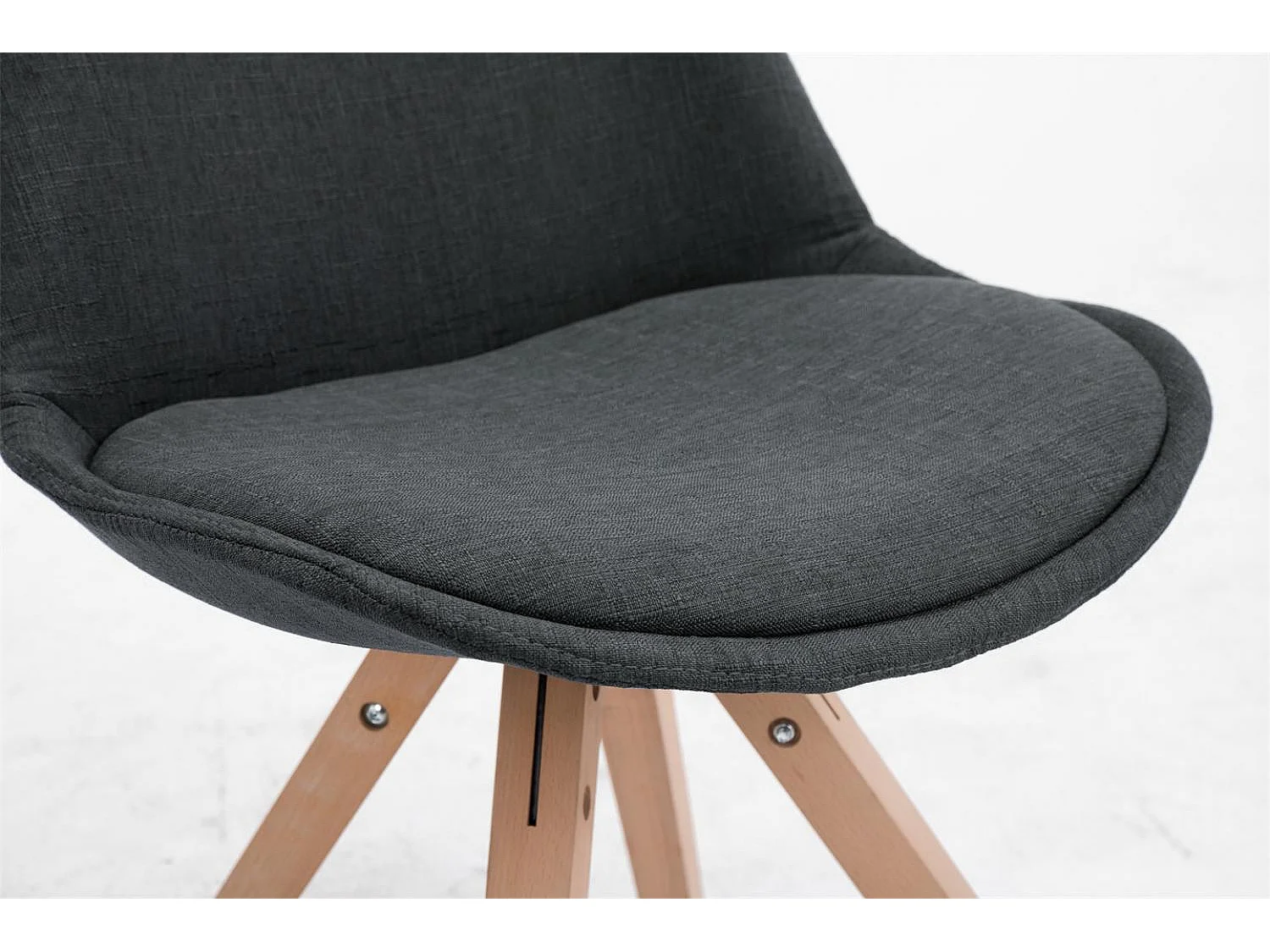 chaise salle à manger - Tissu & Nature - Gris foncé - Toulouse