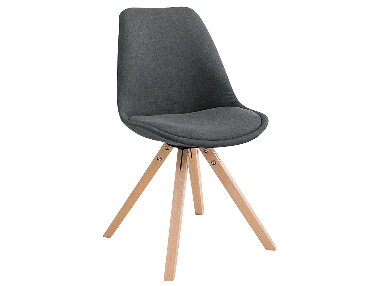 chaise salle à manger - Tissu & Nature - Gris foncé - Toulouse