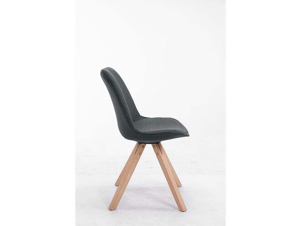 chaise salle à manger - Tissu & Nature - Gris foncé - Toulouse