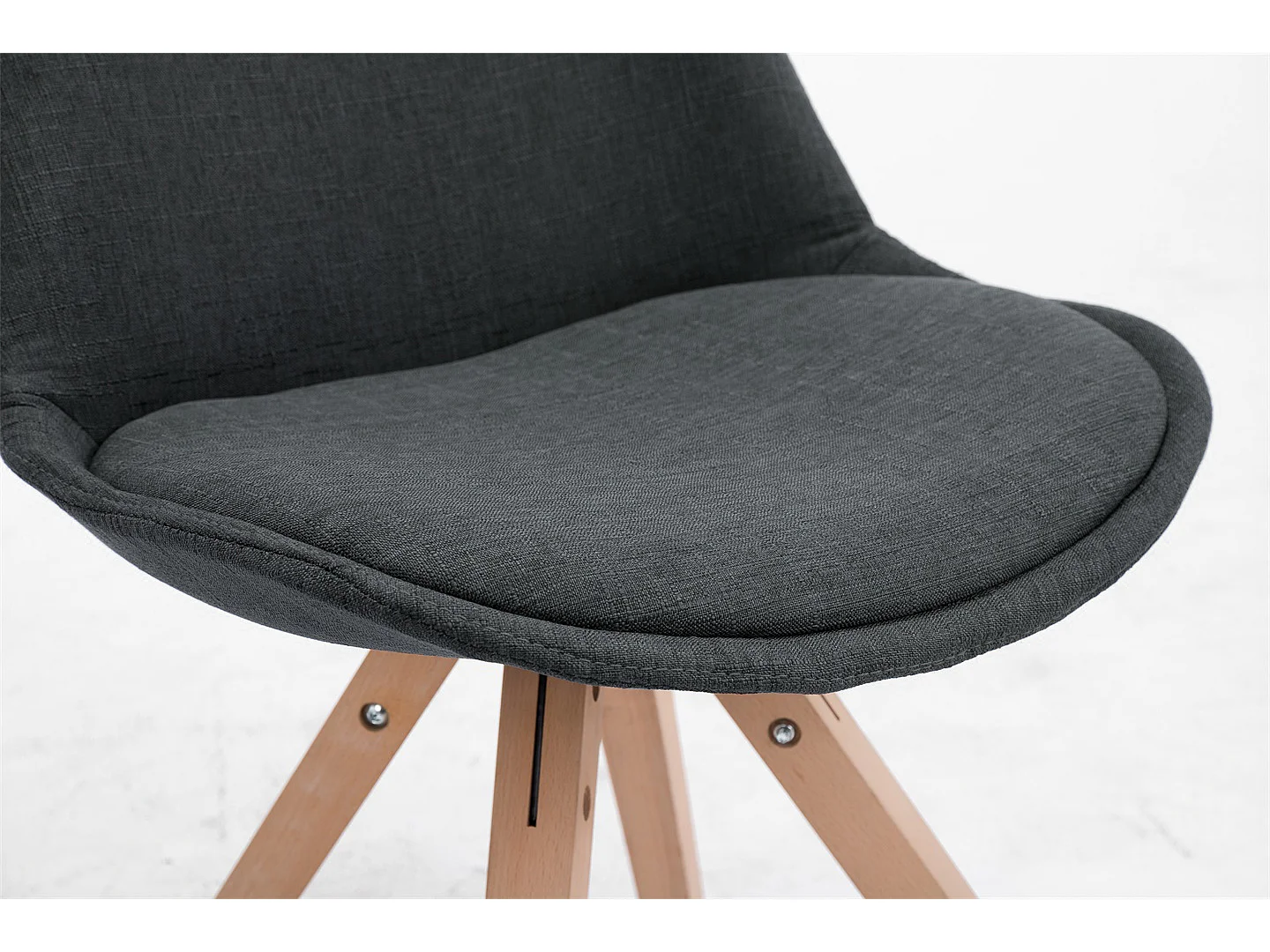 chaise salle à manger - Tissu & Nature - Gris foncé - Toulouse