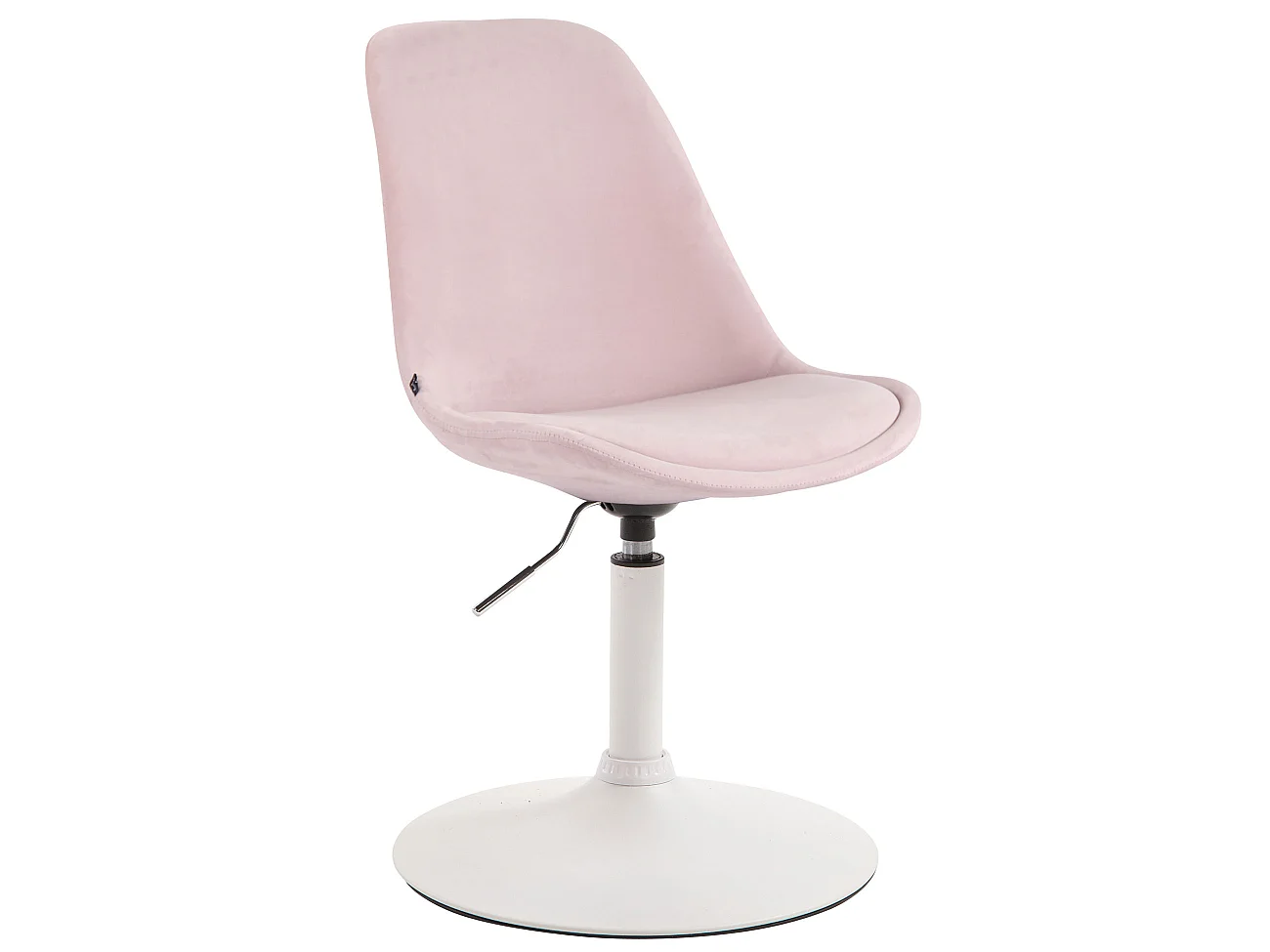 Silla de comedor - Terciopelo & blanco - Rosado - Maverick