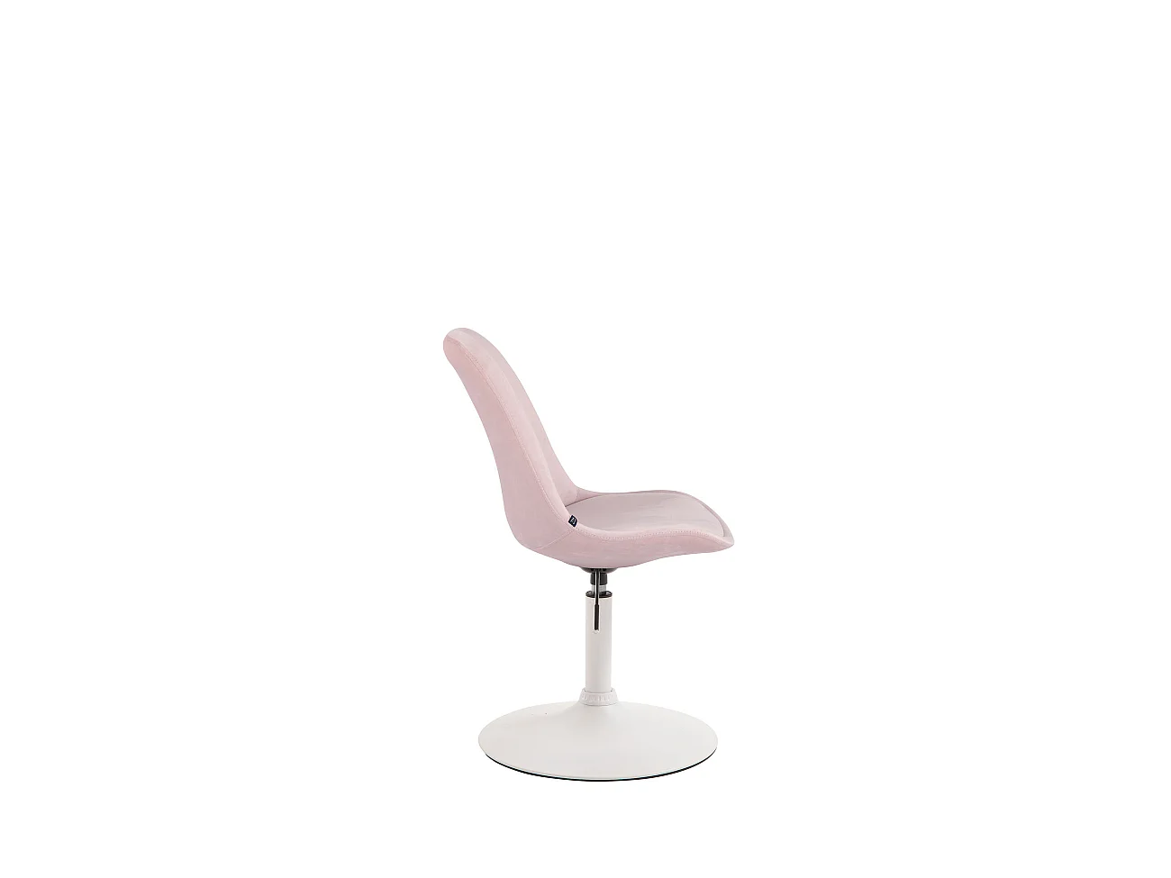 chaise salle à manger - Velours & Blanc - Rose - Maverick