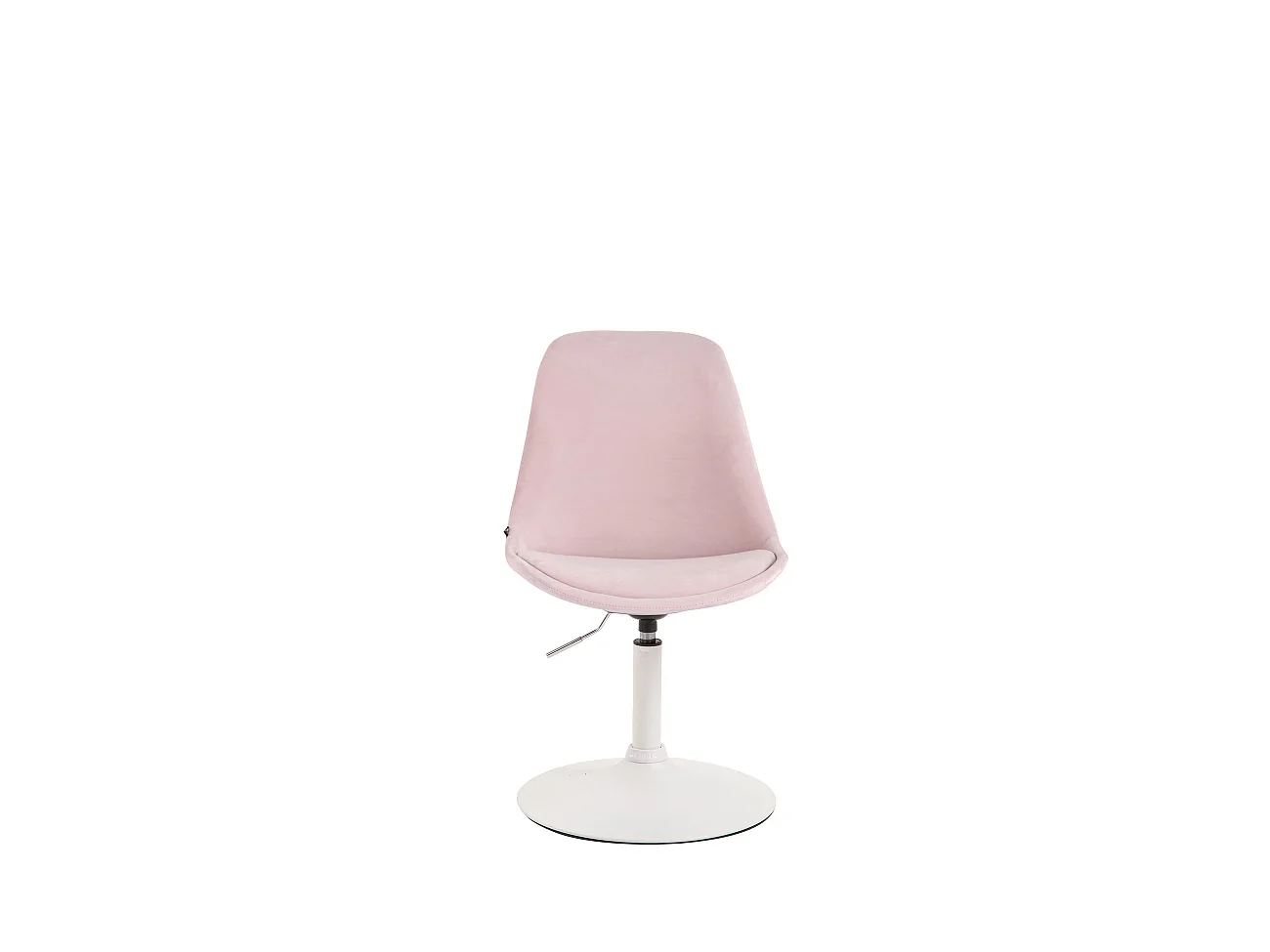 chaise salle à manger - Velours & Blanc - Rose - Maverick